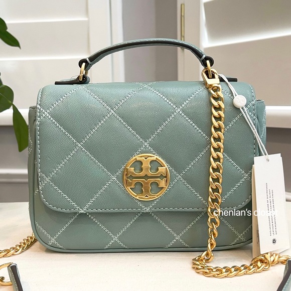 Tory Burch Willa Mini Top Handle Bag - Picture 7 of 11